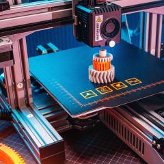 Image of a 3D printer. Credit: Adobe Stock